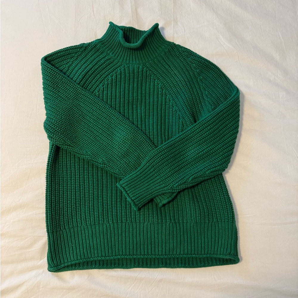 NWOT J.Crew Cotton Rollneck Sweater